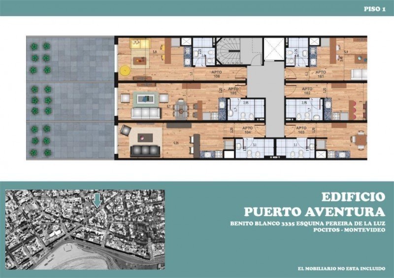 PROXIMA ENTREGA  - Apt de 1 Dorm - POCITOS